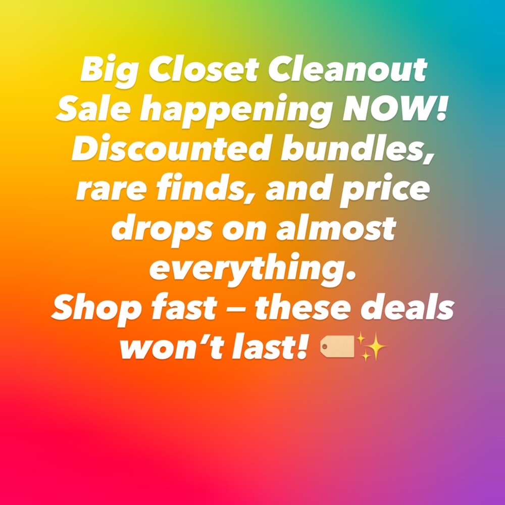 My Big Closet Cleanout Sale is officially live! - Picture 1 of 3